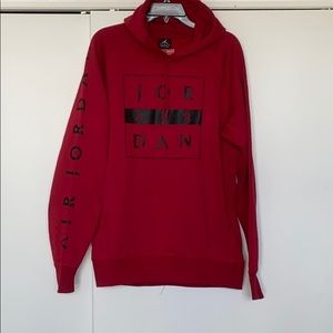 Jordan Red Hoodie size Large
